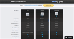 Desktop Screenshot of nocostwebhost.com